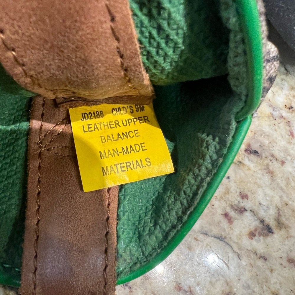 John Deere Leather Boots Kids Size 9M